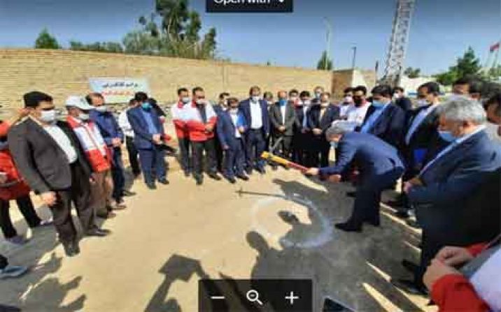 کلنگ‌زنی، افتتاح و بهره‌برداری پروژه‌های هلال احمر در قم